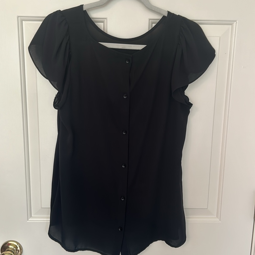 LOFT Black Blouse